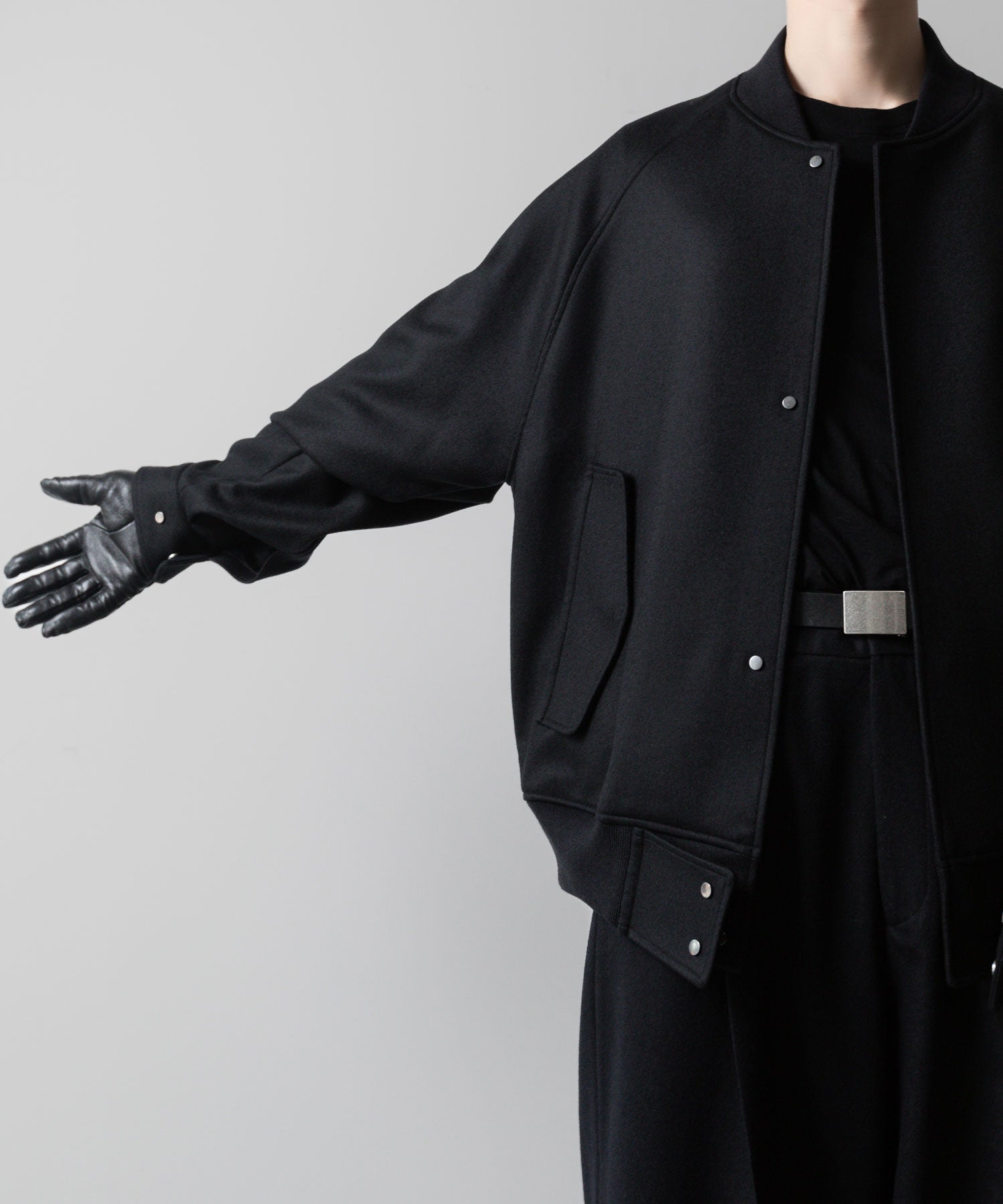 ssstein(シュタイン)の24AWコレクション MELTON STADIUM JACKET - BLACK 公式通販サイトsession福岡セレクトショップ