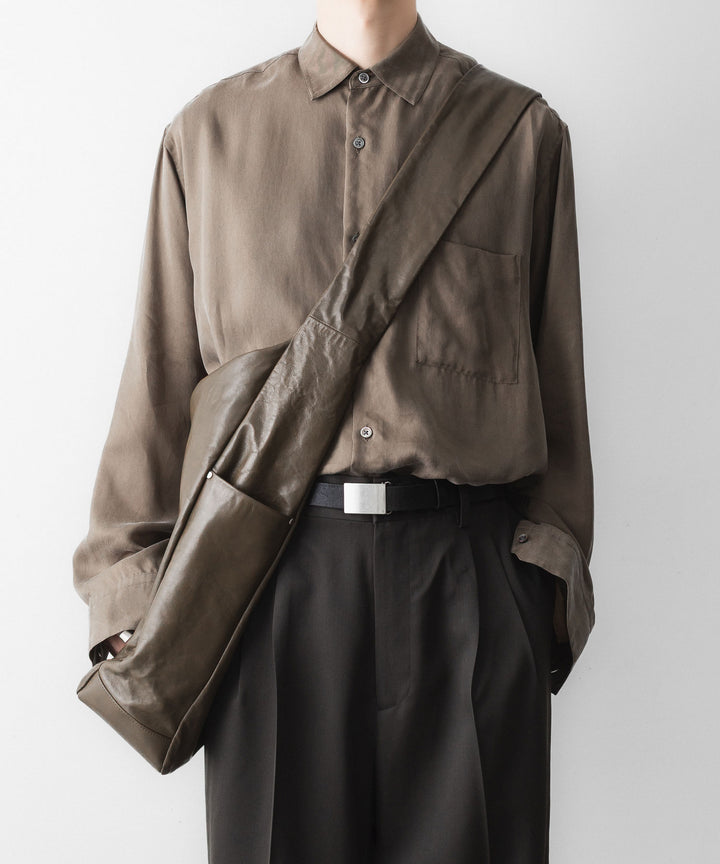 ssstein(シュタイン)のGOAT LEATHER SHOULDER BAG - OLIVEの公式通販サイトsession福岡セレクトショップ