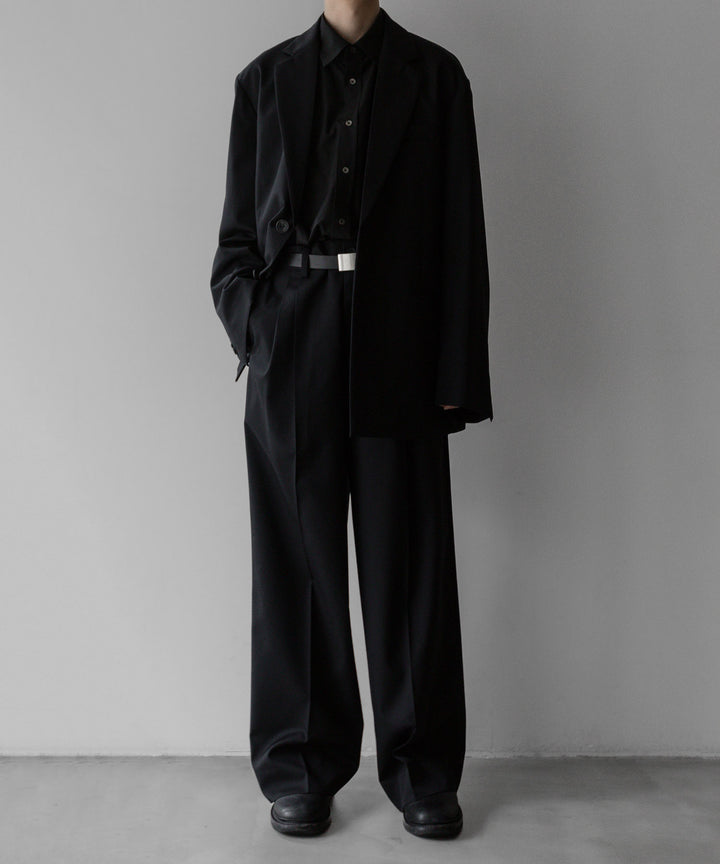 stein(シュタイン)の24SSコレクションLONG WIDE TROUSERS のBLACK