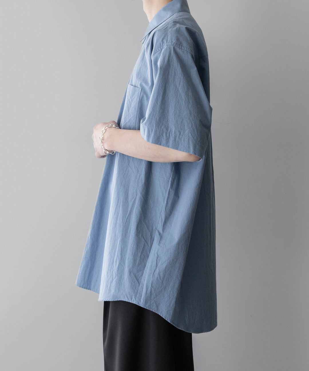 ssstein stein シュタインのOVERSIZED SS SHIRT - BLUEの公式通販サイト sessionセッション福岡セレクトショップ