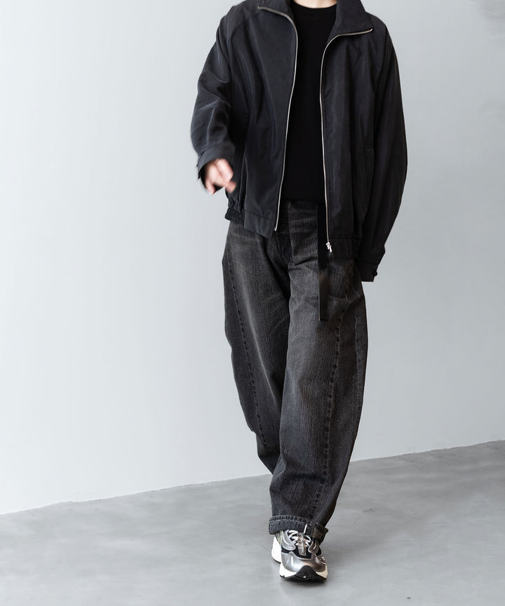 ssstein(シュタイン)の24AWコレクション SILK NYLON ZIP UP BLOUSON - BLACK 公式通販サイトsession福岡セレクトショップ
