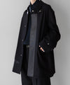【stein】LEATHER FLY FRONT LONG JACKET - DARK NAVY