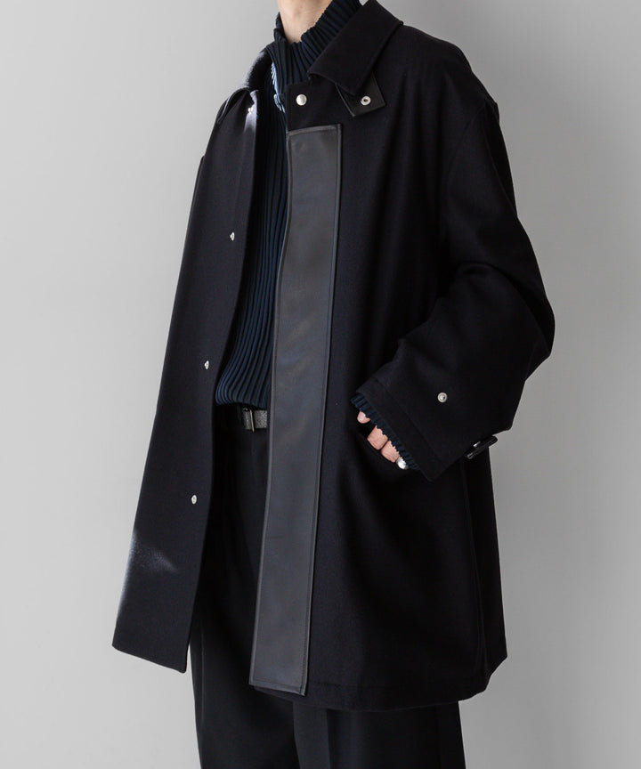 【stein】シュタイン 23AW LEATHER FLY FRONT LONG JACKET - DARK NAVY sessionセッション福岡セレクトショップ 公式通販サイト