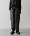 【ssstein】WINDBREAKER EASY WIDE TROUSERS - CHARCOAL