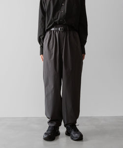 ssstein(シュタイン)の24AWコレクション WINDBREAKER EASY WIDE TROUSERS - CHARCOAL 公式通販サイトsession福岡セレクトショップ