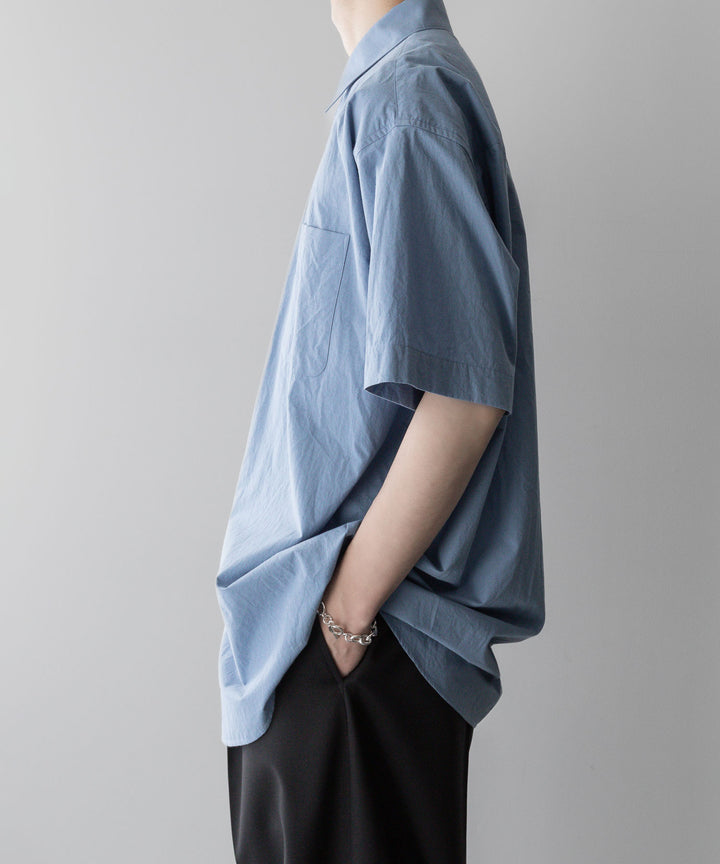 ssstein stein シュタインのOVERSIZED SS SHIRT - BLUEの公式通販サイト sessionセッション福岡セレクトショップ