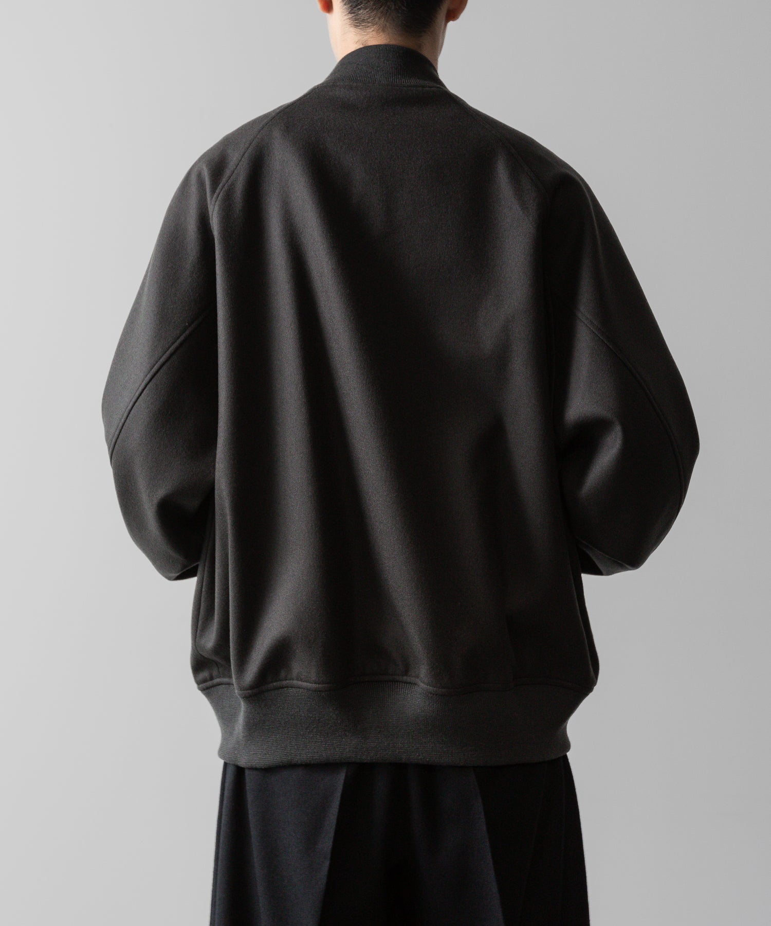 ssstein(シュタイン)の24AWコレクション MELTON STADIUM JACKET - GREY KHAKI 公式通販サイトsession福岡セレクトショップ