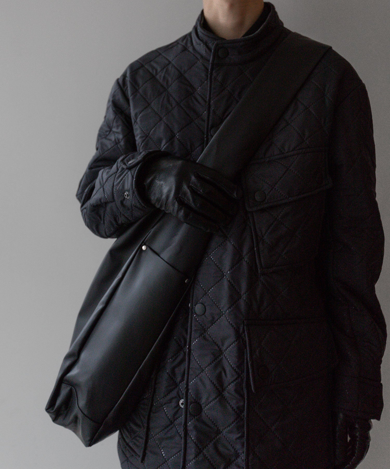 【UJOH】PINSONIC STAND COLLAR BLOUSON - BLACK 公式通販サイト session福岡セレクトショップ