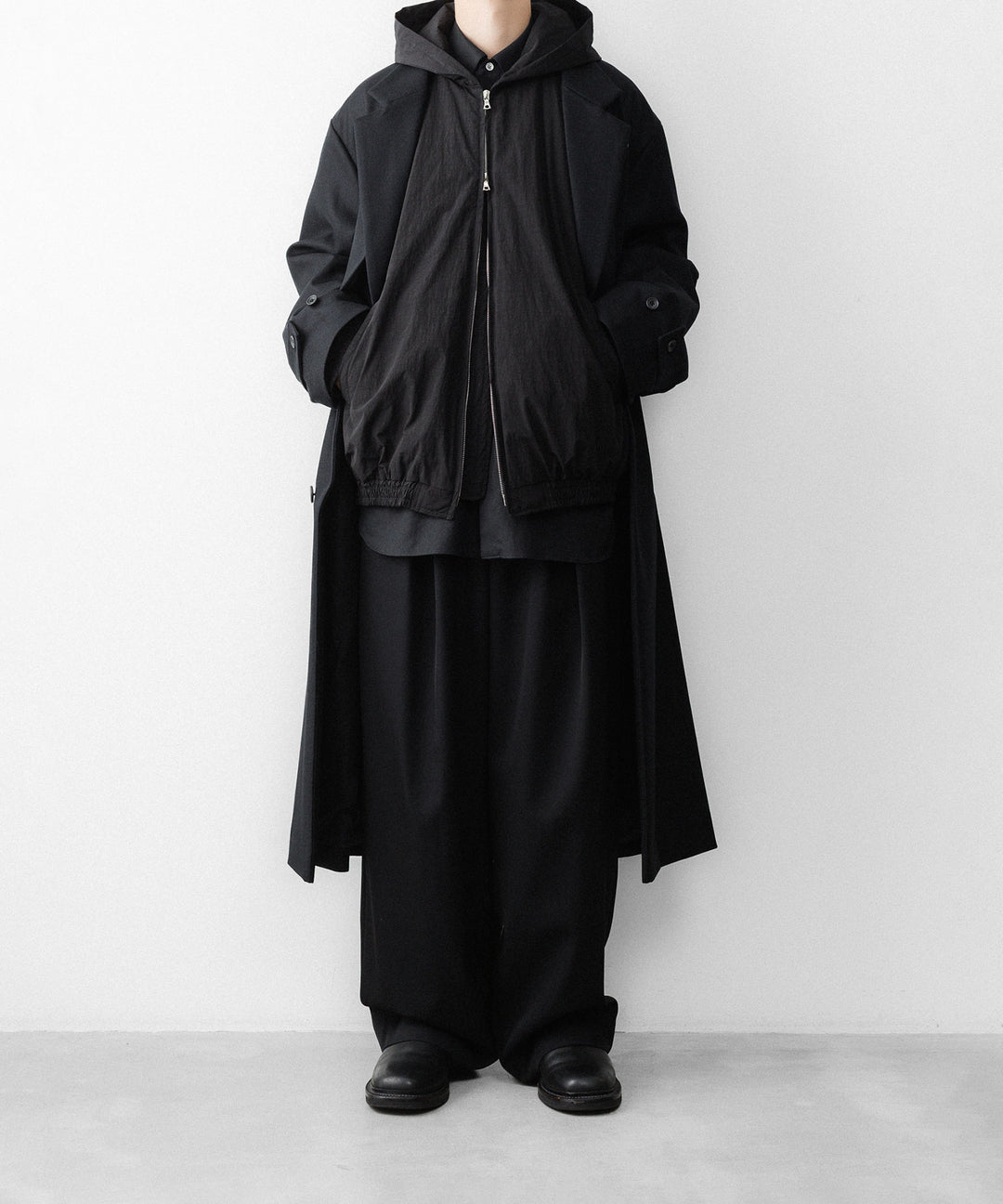 ssstein(シュタイン)のWINDPROOF NYLON PADDED HOOD JACKET - BLACKの公式通販サイトsession福岡セレクトショップ