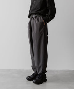 ssstein(シュタイン)の24AWコレクション WINDBREAKER EASY WIDE TROUSERS - CHARCOAL 公式通販サイトsession福岡セレクトショップ