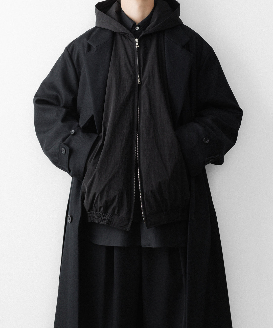 ssstein(シュタイン)のWINDPROOF NYLON PADDED HOOD JACKET - BLACKの公式通販サイトsession福岡セレクトショップ