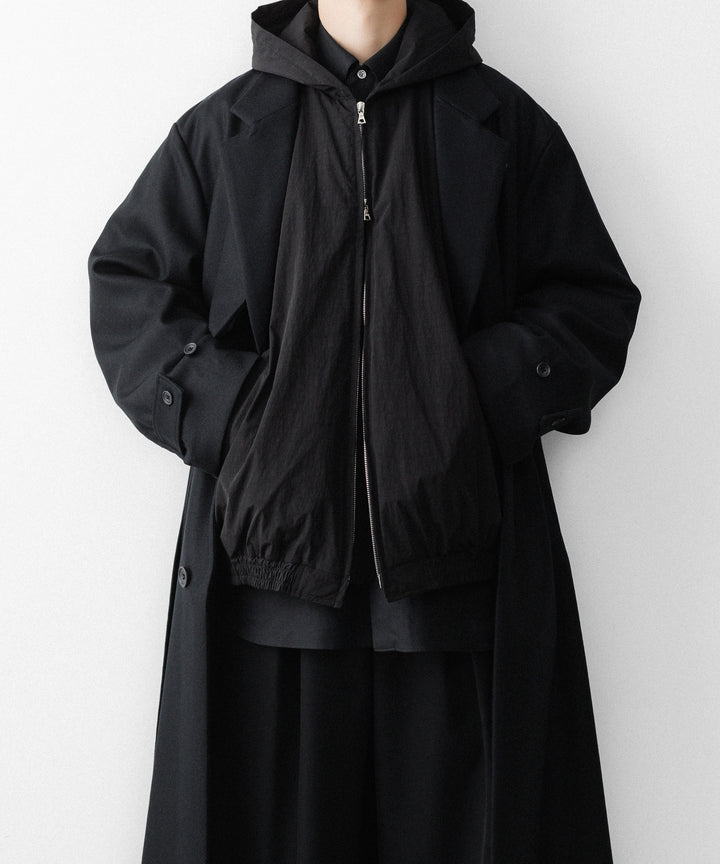 ssstein(シュタイン)のWINDPROOF NYLON PADDED HOOD JACKET - BLACKの公式通販サイトsession福岡セレクトショップ