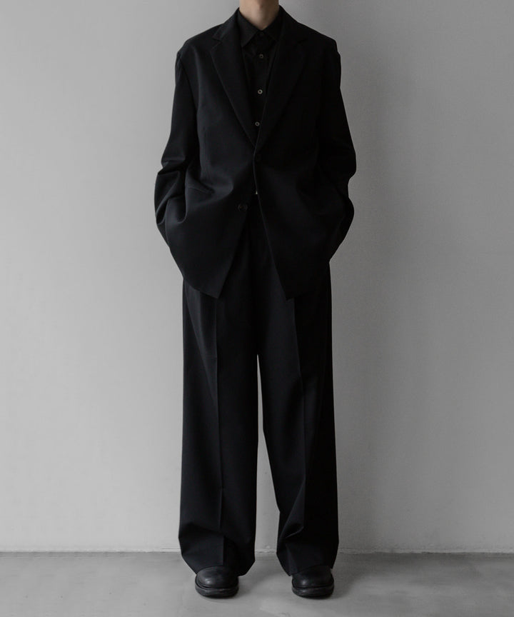 stein(シュタイン)の24SSコレクションLONG WIDE TROUSERS のBLACK