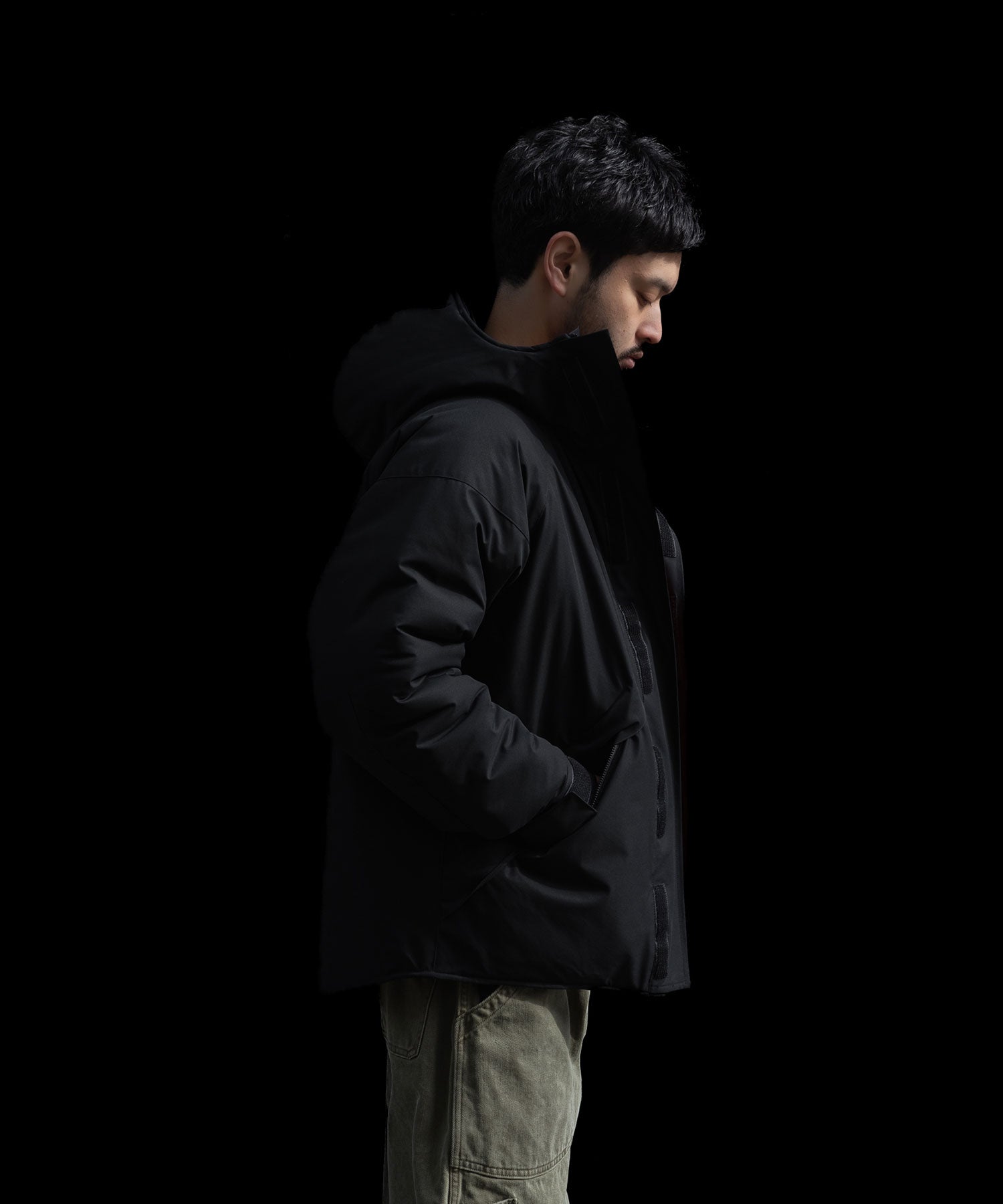 INTÉRIM(インテリム)のHI-LOFT WATER PROOF INSULATED HOODED JACKET - BLACKの公式通販サイトsession福岡セレクトショップ
