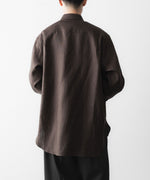 画像をギャラリービューアに読み込む, ssstein(シュタイン)の LIGHT LINEN OVERSIZED LS SHIRT - BROWNの公式通販サイトsession福岡セレクトショップ
