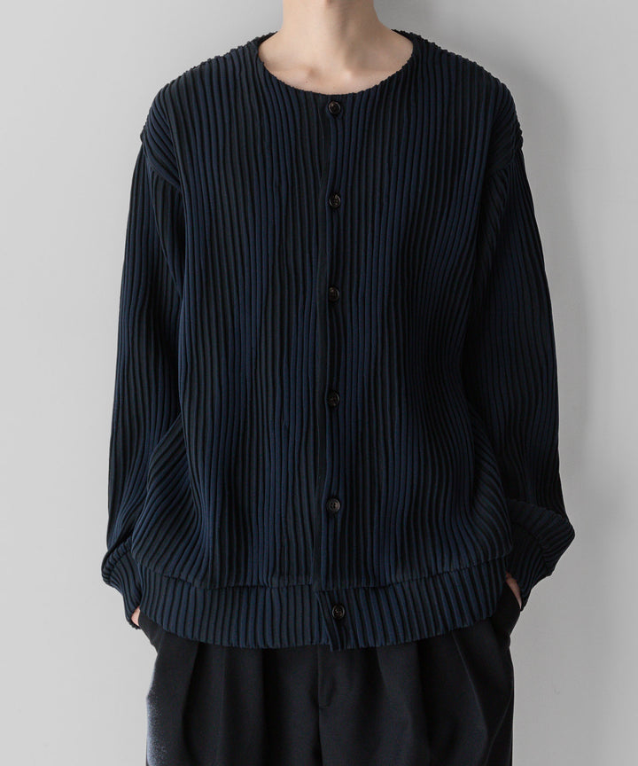 stein(シュタイン)の23AWコレクションOBLIQUE PATTERNED KNIT CARDIGANのDARK NAVY 公式通販サイト session福岡セレクトショップ
