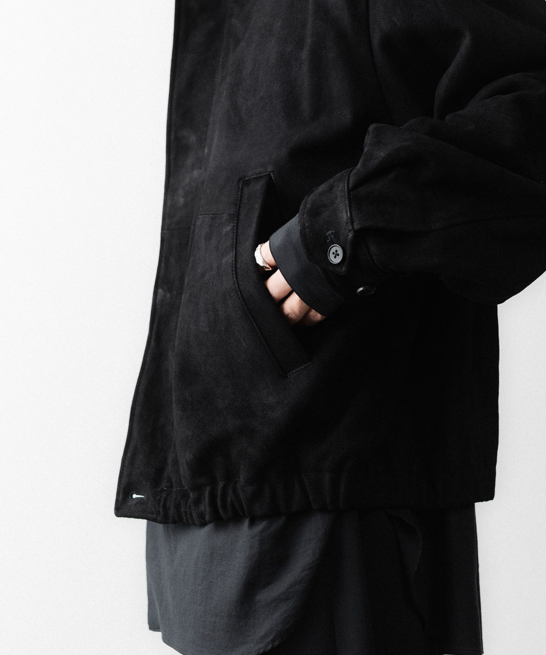 ssstein(シュタイン)のGOAT SUEDE ZIP JACKET - BLACKの公式通販サイトsession福岡セレクトショップ