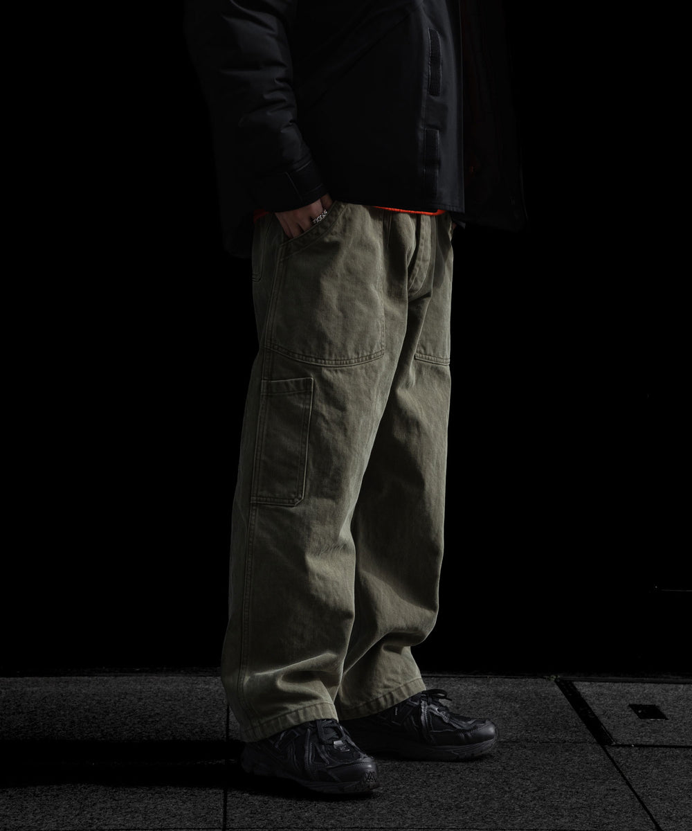 INTÉRIM(インテリム)のUSED WASHED HEAVY PIMA TWILL FRENCH AIR FORCE MECHANIC PANTS - U.OLIVEの公式通販サイトsession福岡セレクトショップ