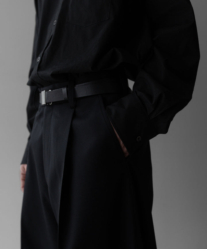 stein(シュタイン)の24SSコレクションEXTRA WIDE TROUSERS のBLACK