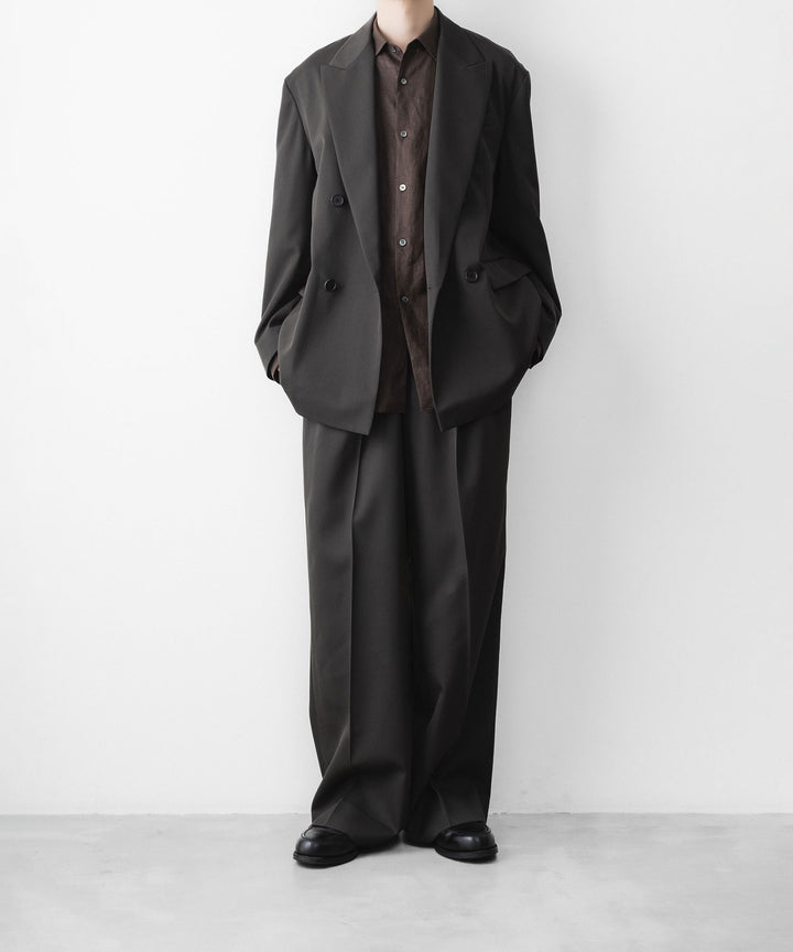 ssstein(シュタイン)のEASY LONG WIDE TROUSERS - GREY KHAKIの公式通販サイトsession福岡セレクトショップ
