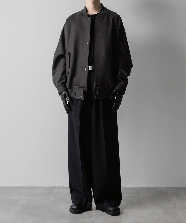 ssstein(シュタイン)の24AWコレクション MELTON STADIUM JACKET - GREY KHAKI 公式通販サイトsession福岡セレクトショップ