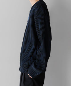 stein(シュタイン)の23AWコレクションOBLIQUE PATTERNED KNIT CARDIGANのDARK NAVY 公式通販サイト session福岡セレクトショップ