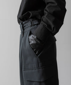 SUBLATIONS サブレーションズのHEAVY WOOL GABARDINE GURKHA CARGO PANTS - SLATE GREYの公式通販サイトsession福岡セレクトショップ