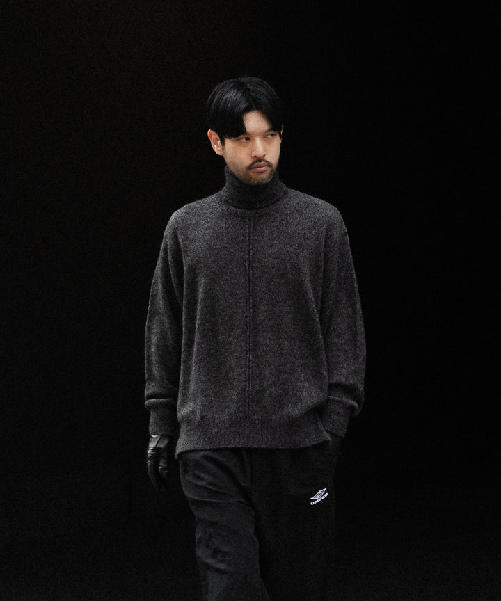ssstein(シュタイン)のWOOL/ALPACA KNIT LOOSE TURTLE NECK PO - CHARCOALの公式通販サイトsession福岡セレクトショップ