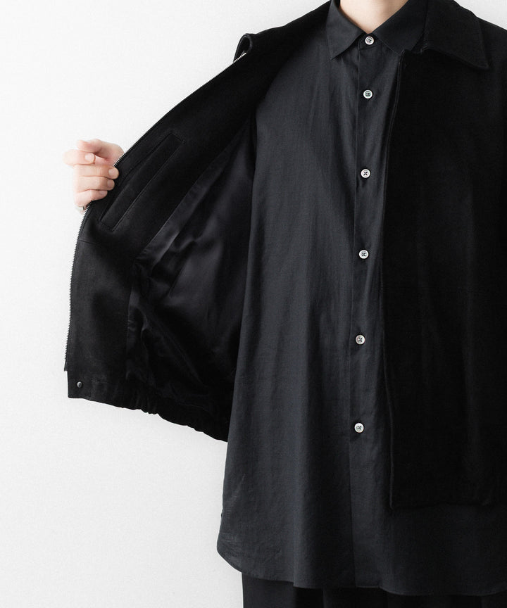 ssstein(シュタイン)のGOAT SUEDE ZIP JACKET - BLACKの公式通販サイトsession福岡セレクトショップ