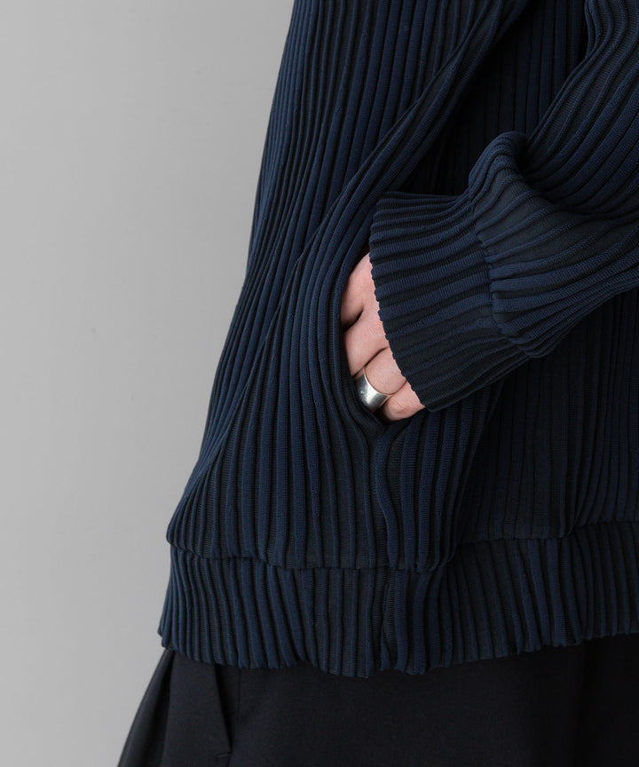 stein(シュタイン)の23AWコレクションOBLIQUE PATTERNED KNIT CARDIGANのDARK NAVY 公式通販サイト session福岡セレクトショップ