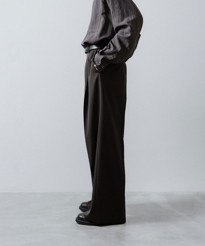 ssstein(シュタイン)のEXTRA WIDE TROUSERS (2/90 WOOL GABARDINE) - GREY KHAKIの公式通販サイトsession福岡セレクトショップ