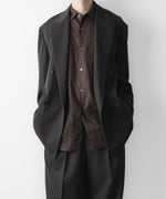 画像をギャラリービューアに読み込む, ssstein(シュタイン)の LIGHT LINEN OVERSIZED LS SHIRT - BROWNの公式通販サイトsession福岡セレクトショップ
