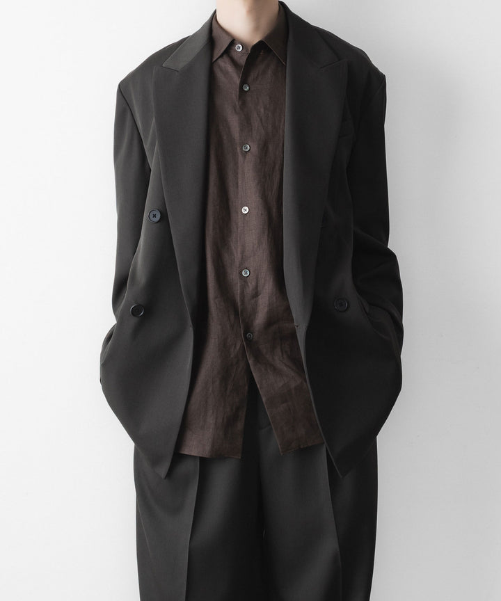 ssstein(シュタイン)のDOUBLE BREASTED BLAZER - GREY KHAKIの公式通販サイトsession福岡セレクトショップ
