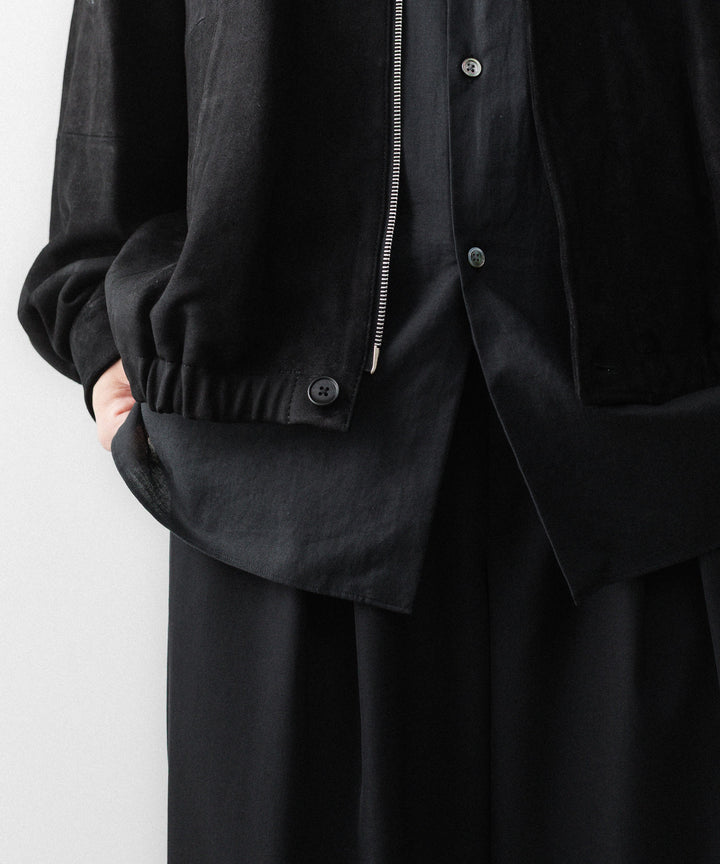 ssstein(シュタイン)のGOAT SUEDE ZIP JACKET - BLACKの公式通販サイトsession福岡セレクトショップ