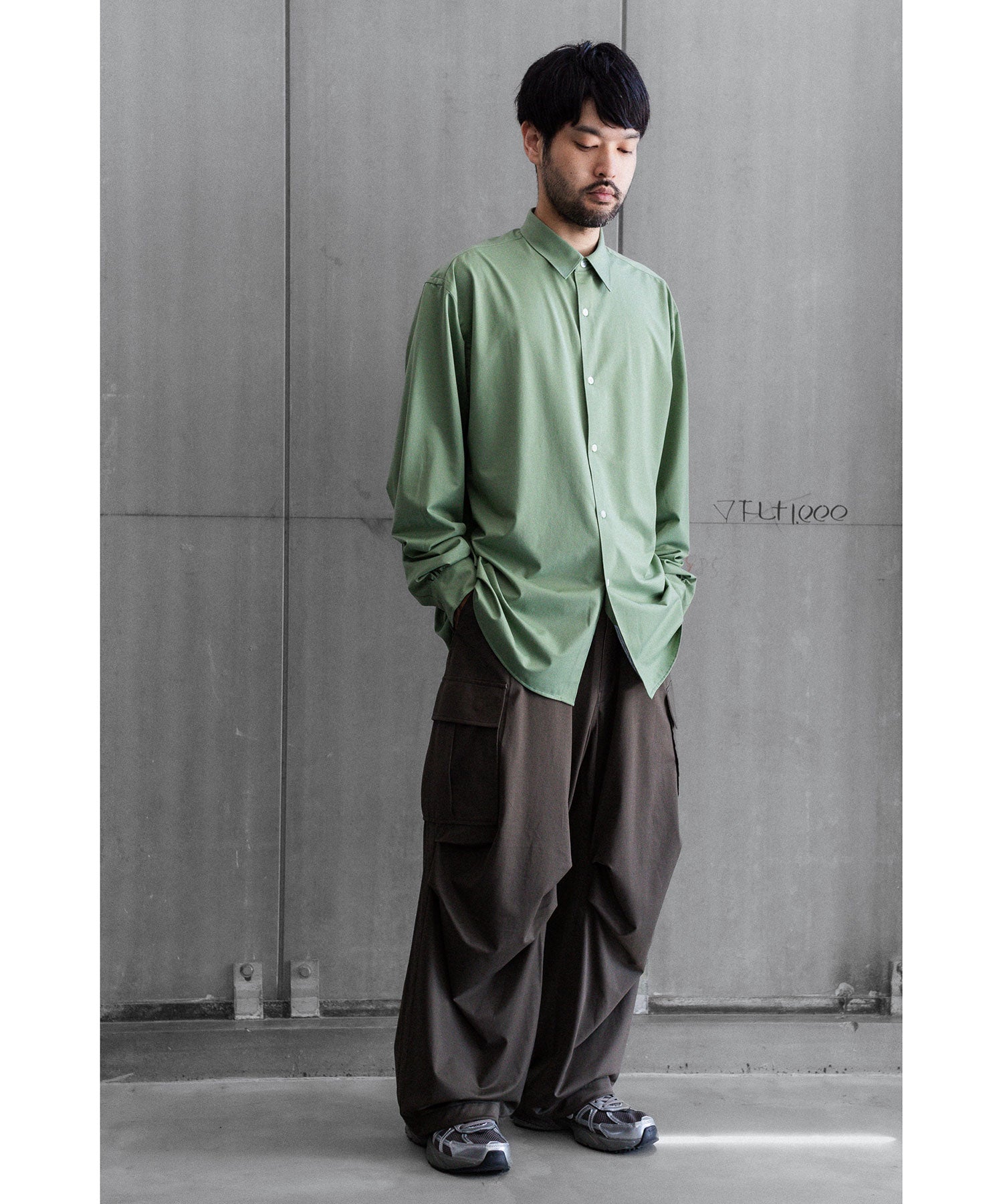 KANEMASA PHIL. カネマサフィル 46G MODEST SHIRTのGREEN 公式通販サイトsession福岡セレクトショップ