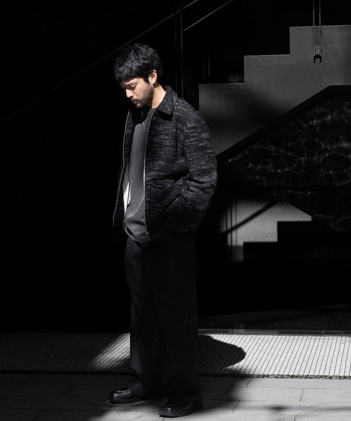 【KANEMASA PHIL.】36G LOW TWIST GARMENT DYE L/S TEE - CHARCOAL PIGMENT