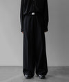【ssstein】EXTRA WIDE TROUSERS - BLACK(2/72 WOOL)