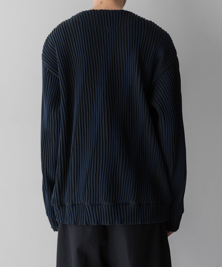 stein(シュタイン)の23AWコレクションOBLIQUE PATTERNED KNIT CARDIGANのDARK NAVY 公式通販サイト session福岡セレクトショップ
