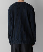 画像をギャラリービューアに読み込む, stein(シュタイン)の23AWコレクションOBLIQUE PATTERNED KNIT CARDIGANのDARK NAVY 公式通販サイト session福岡セレクトショップ
