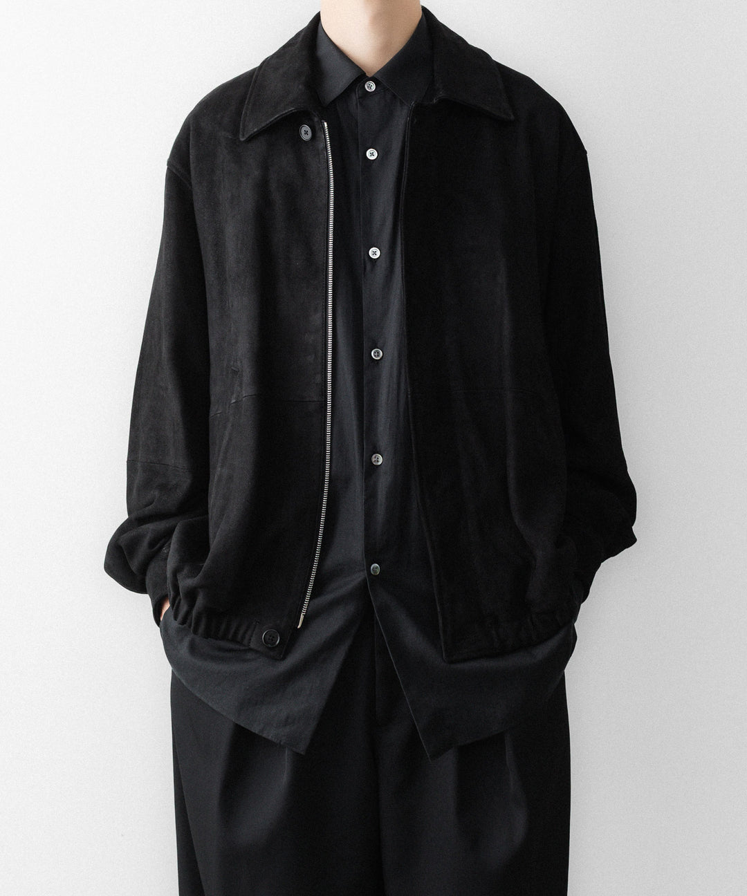 ssstein(シュタイン)のGOAT SUEDE ZIP JACKET - BLACKの公式通販サイトsession福岡セレクトショップ