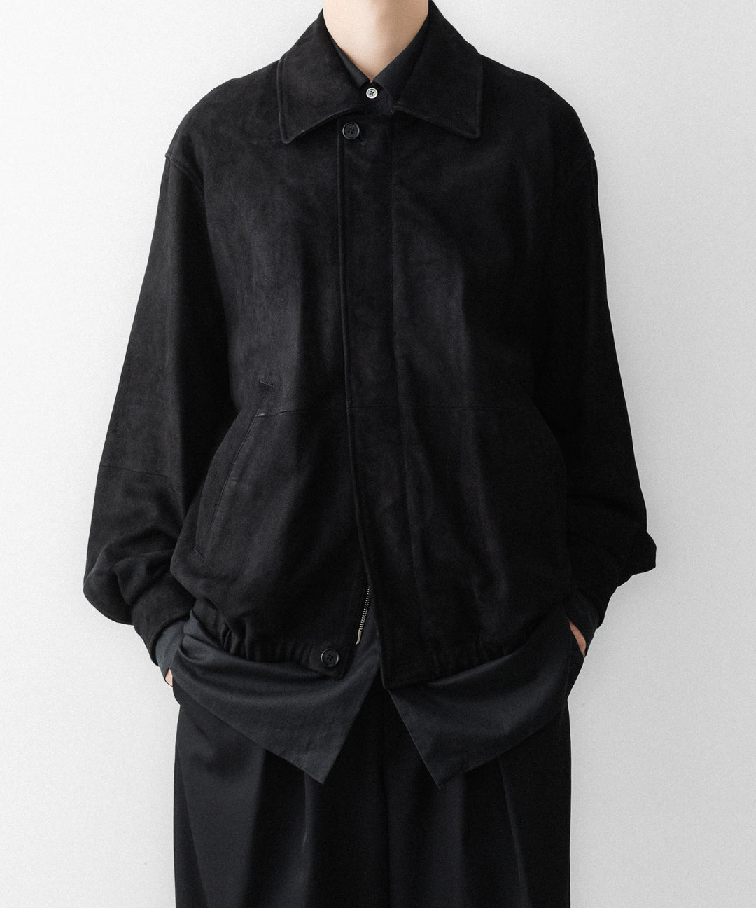 ssstein(シュタイン)のGOAT SUEDE ZIP JACKET - BLACKの公式通販サイトsession福岡セレクトショップ