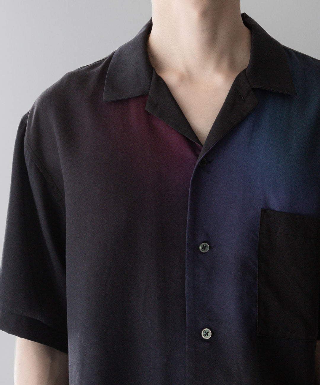 ssstein stein(シュタイン)の24SSコレクションOVERSIZED TENCEL OPEN COLLAR SS SHIRTのGRADATION公式通販サイトsession福岡セレクトショップ