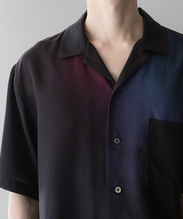 ssstein stein(シュタイン)の24SSコレクションOVERSIZED TENCEL OPEN COLLAR SS SHIRTのGRADATION公式通販サイトsession福岡セレクトショップ
