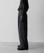 画像をギャラリービューアに読み込む, SUBLATIONS サブレーションズのHEAVY WOOL GABARDINE GURKHA CARGO PANTS - SLATE GREYの公式通販サイトsession福岡セレクトショップ
