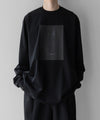 【stein】OVERSIZED LONG SLEEVE TEE [ LINEAR ] - BLACK