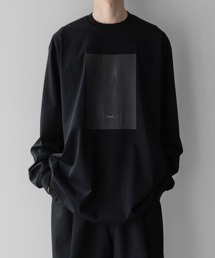 【stein】ssstein シュタインのOVERSIZED LONG SLEEVE TEE [ LINEAR ] - BLACK公式通販サイトsession福岡セレクトショップ