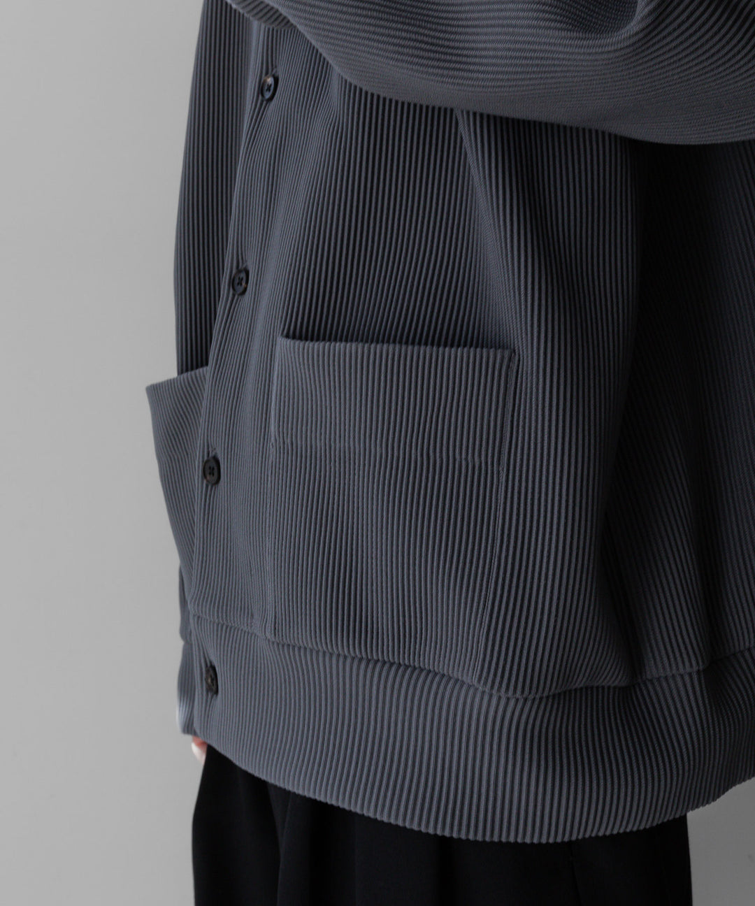 【stein】GRADATION PLEATS CARDIGAN - N.GREY シュタイン 23ss sessionセッション福岡セレクトショップ 公式通販サイト