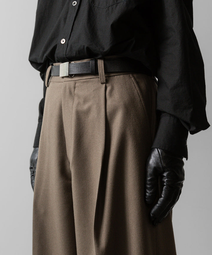 ssstein(シュタイン)の24AWコレクション EXTRA WIDE TROUSERS - DARK BEIGE 公式通販サイトsession福岡セレクトショップ