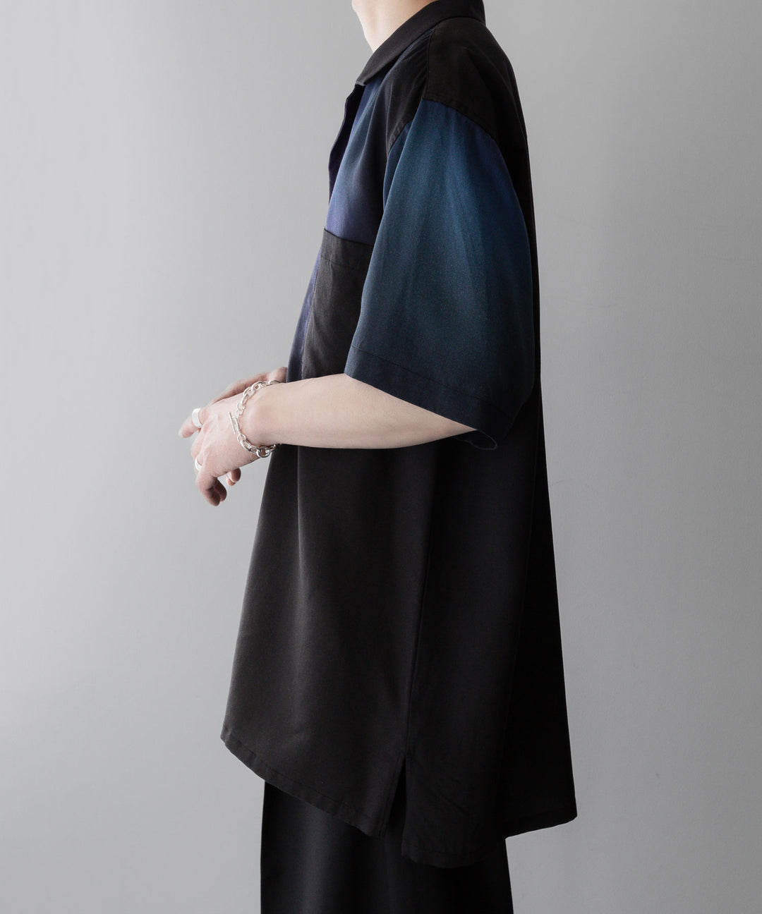ssstein stein(シュタイン)の24SSコレクションOVERSIZED TENCEL OPEN COLLAR SS SHIRTのGRADATION公式通販サイトsession福岡セレクトショップ