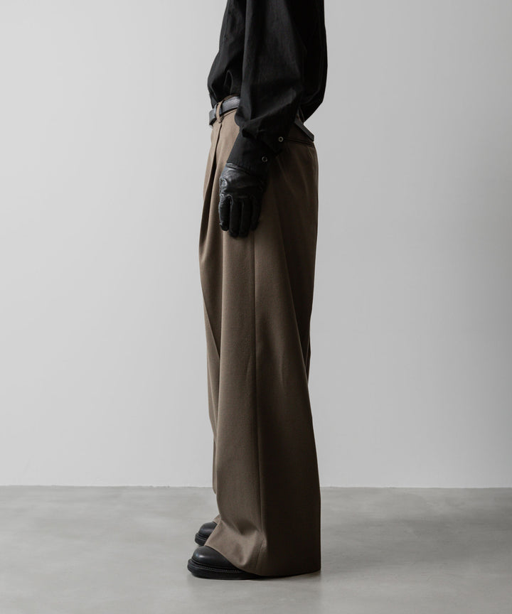ssstein(シュタイン)の24AWコレクション EXTRA WIDE TROUSERS - DARK BEIGE 公式通販サイトsession福岡セレクトショップ